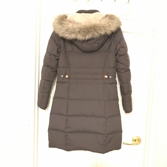 LAUREN RALPH faux-fur trim down jacket (xxs) - Picture 3 of 4